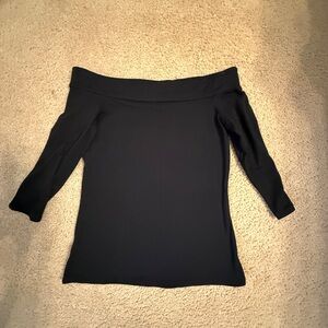 Black Off-Shoulder Top